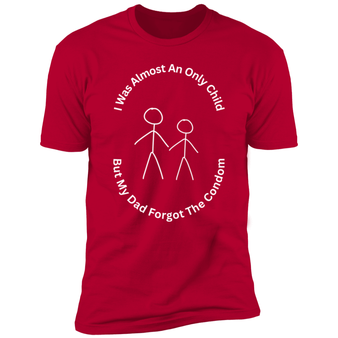 Z61x Premium Short Sleeve Tee - I Was...Condom - White Letters (Closeout)