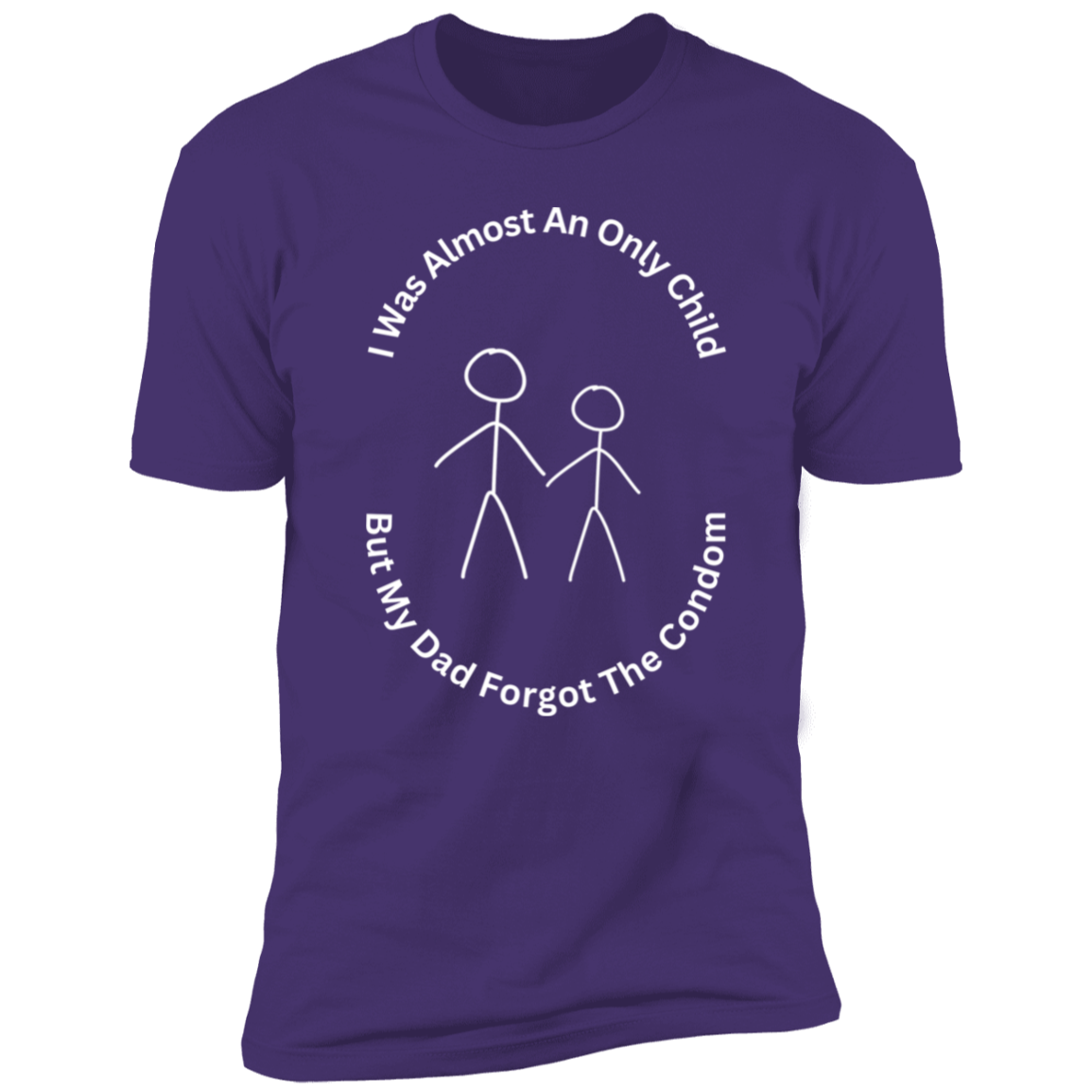 Z61x Premium Short Sleeve Tee - I Was...Condom - White Letters (Closeout)