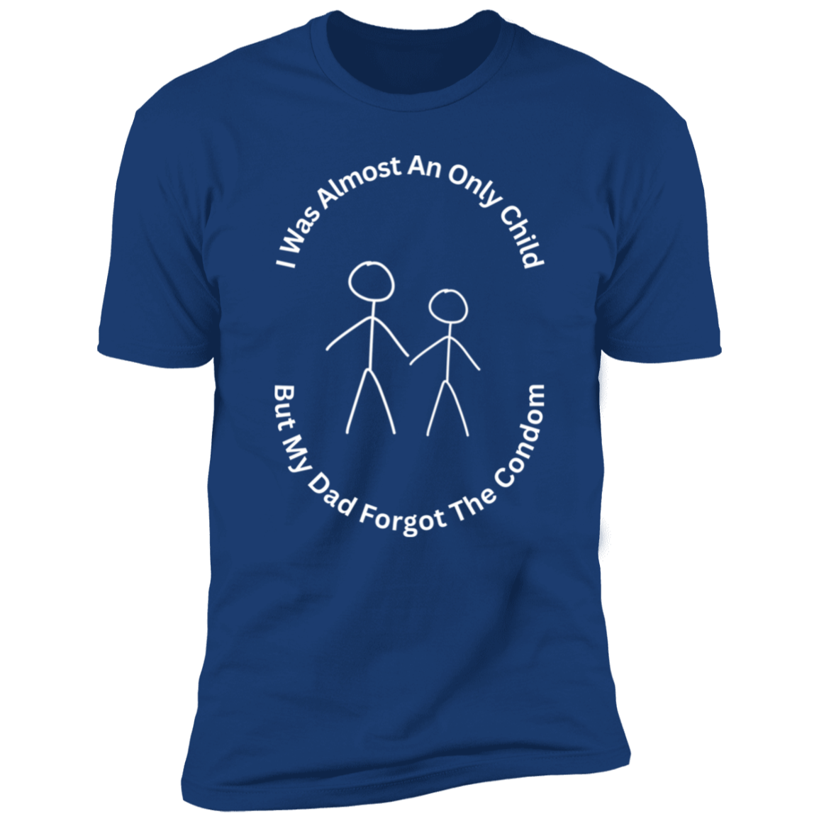 Z61x Premium Short Sleeve Tee - I Was...Condom - White Letters (Closeout)