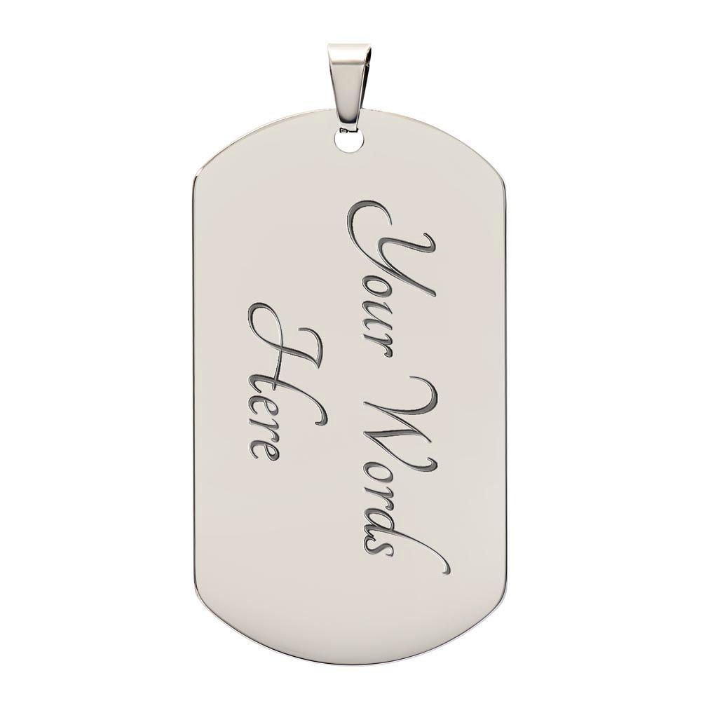 To My Badass Daughter Dog Tag