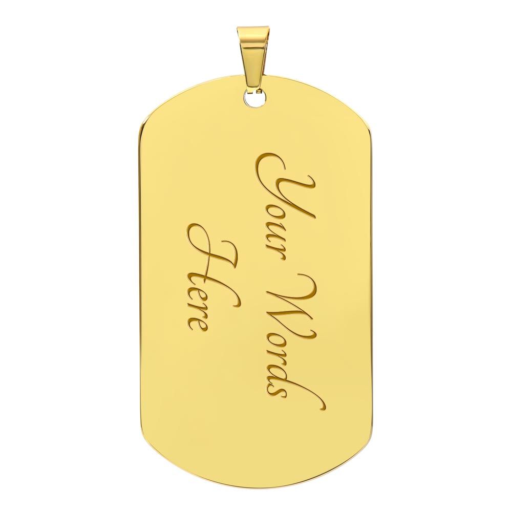 To My Badass Daughter Dog Tag