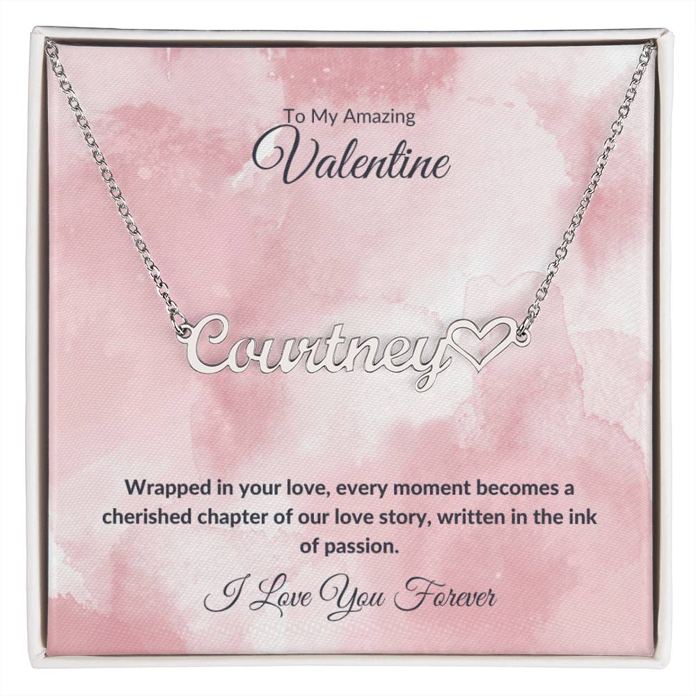 3 Valentine's Day Name Necklace Ink of Passion