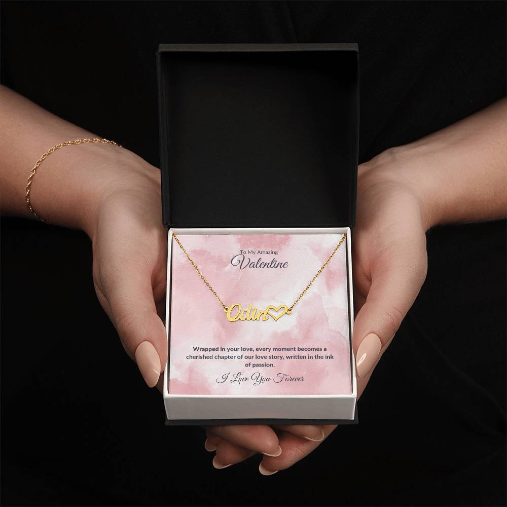3 Valentine's Day Name Necklace Ink of Passion