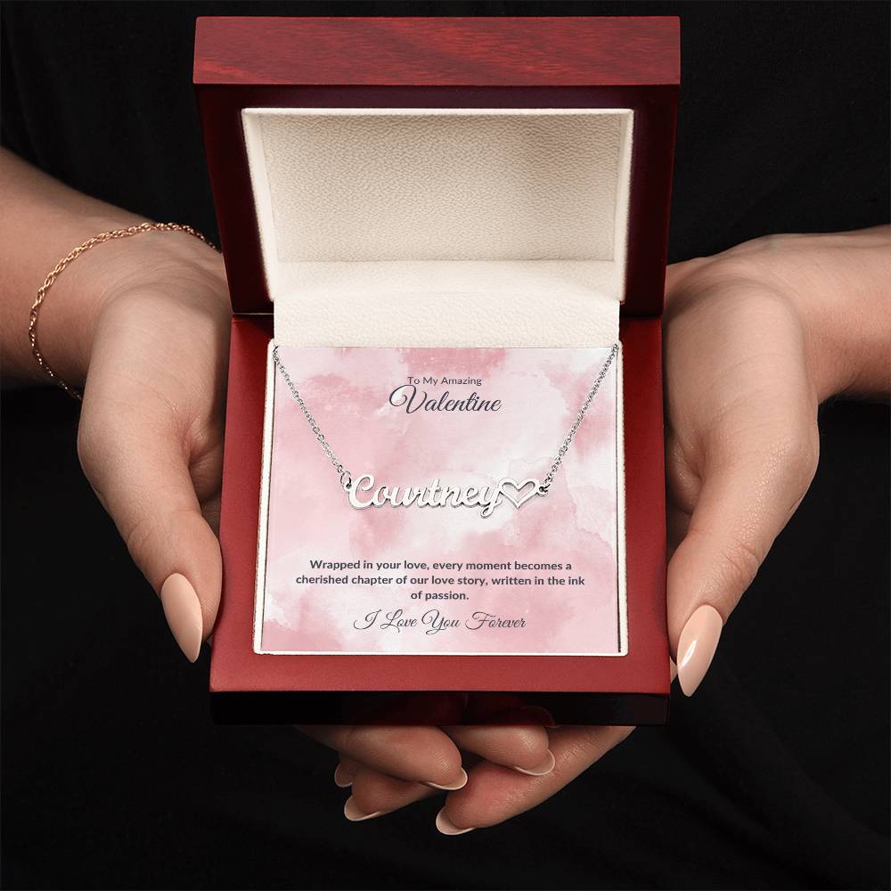 3 Valentine's Day Name Necklace Ink of Passion