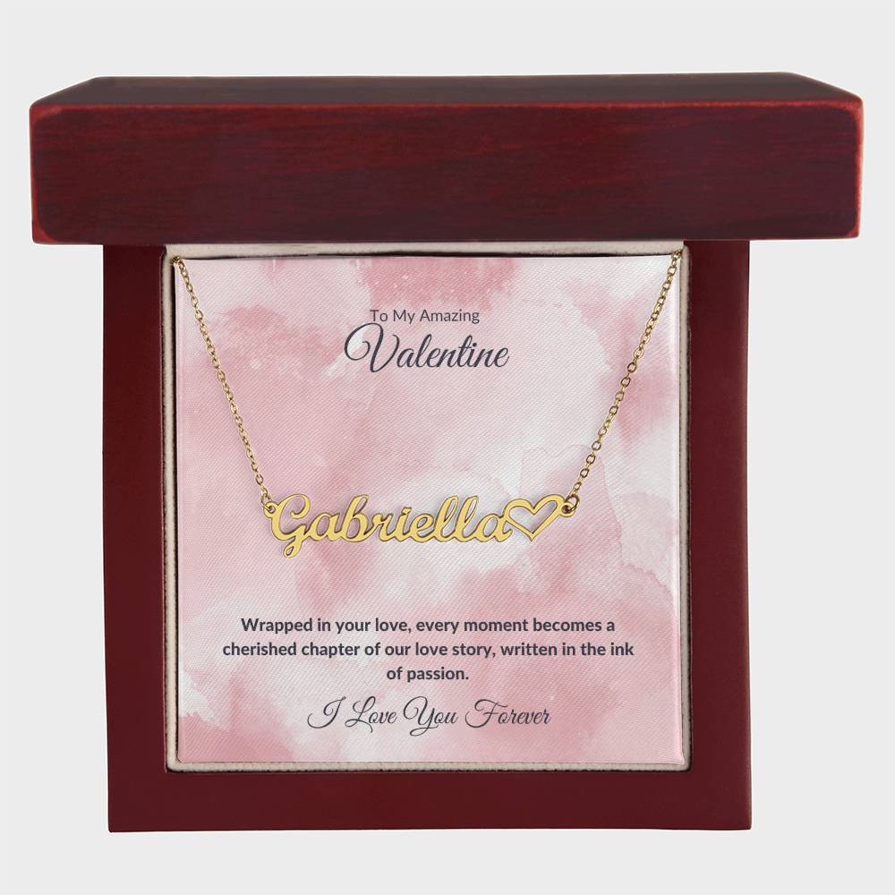 3 Valentine's Day Name Necklace Ink of Passion