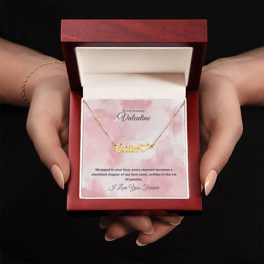 3 Valentine's Day Name Necklace Ink of Passion