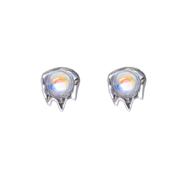 Moonstone Lava Stud Earrings | LIMIT: ONE PER TRANSACTION