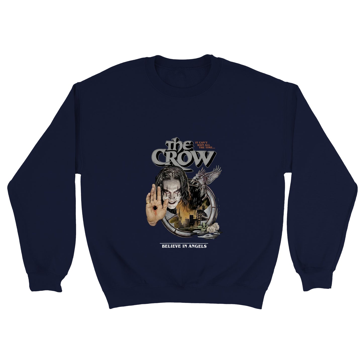 The Crow It Can't Rain Forever - Classic Unisex Crewneck Sweatshirt