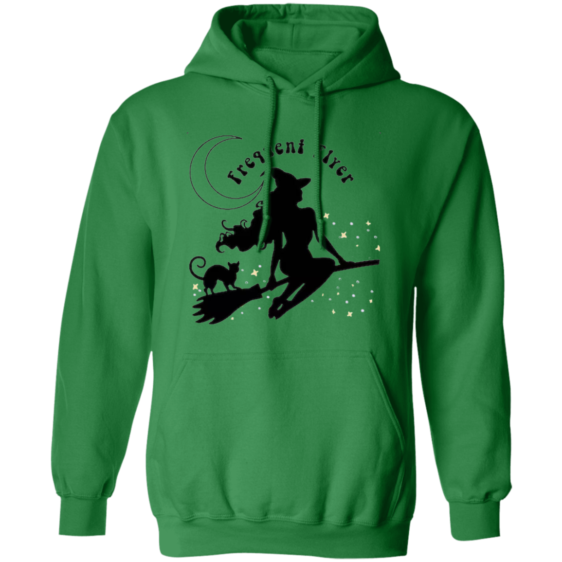 Frequent Flyer Witch G185 Pullover Hoodie