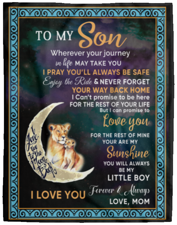 I Pray You'll Always Be Safe Blanket To Son from Mom