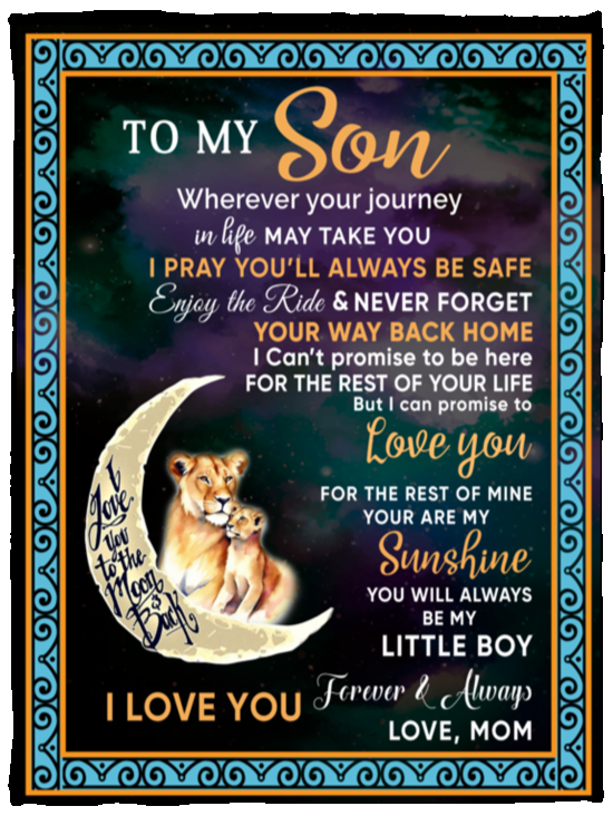 I Pray You'll Always Be Safe Blanket To Son from Mom