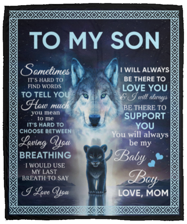 Sometimes It's Hard to Find the Words Blanket To Son from Mom