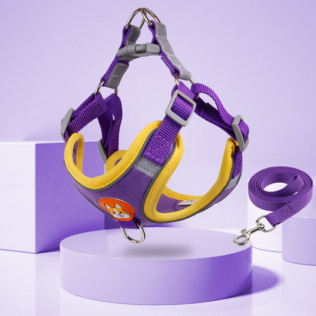 Reflective Pet Harness And Leash Set | LIMIT: ONE PER TRANSACTION