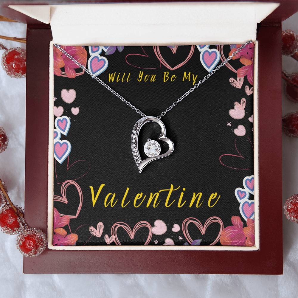 Will You Be My Valentine Forever Love Necklace