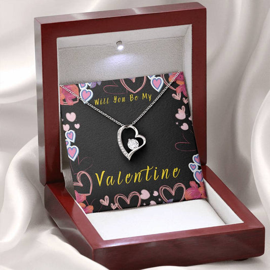 Will You Be My Valentine Forever Love Necklace