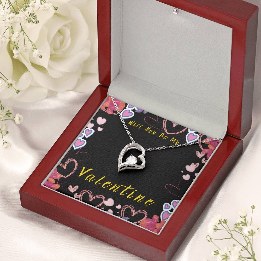 Will You Be My Valentine Forever Love Necklace