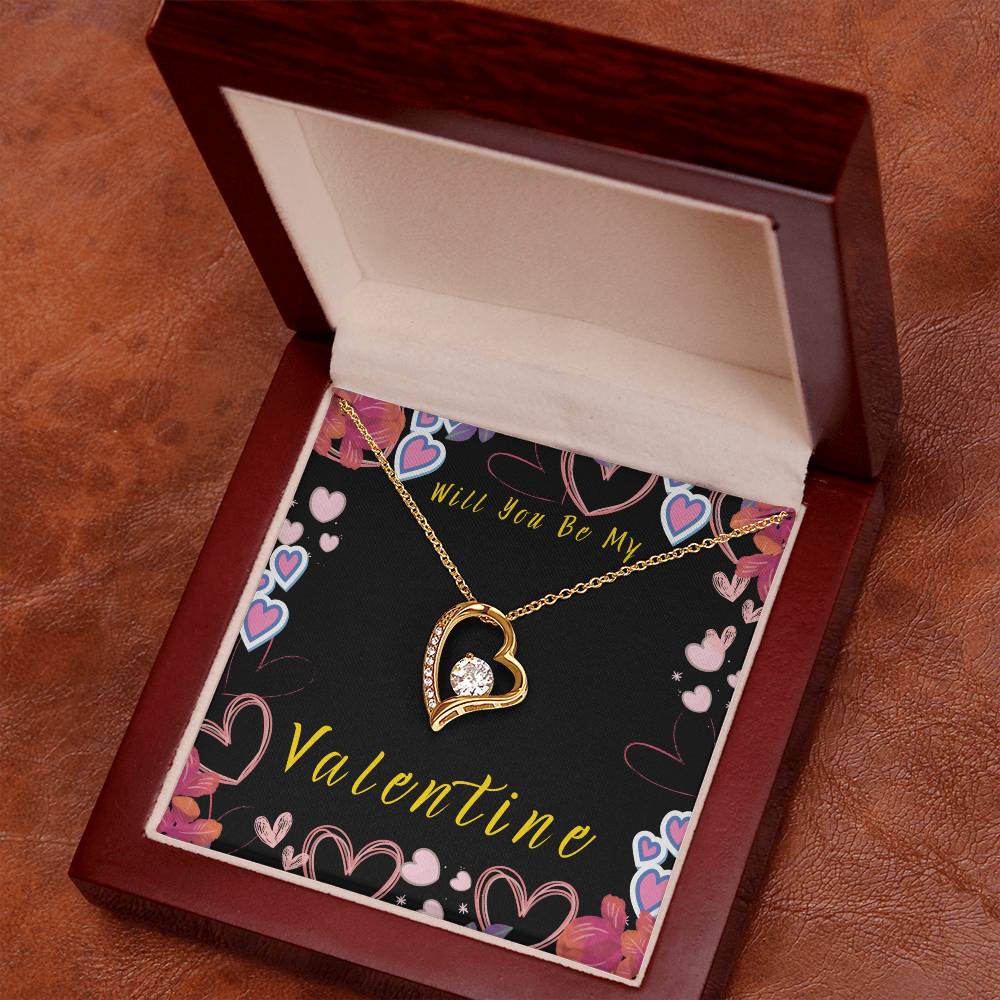 Will You Be My Valentine Forever Love Necklace