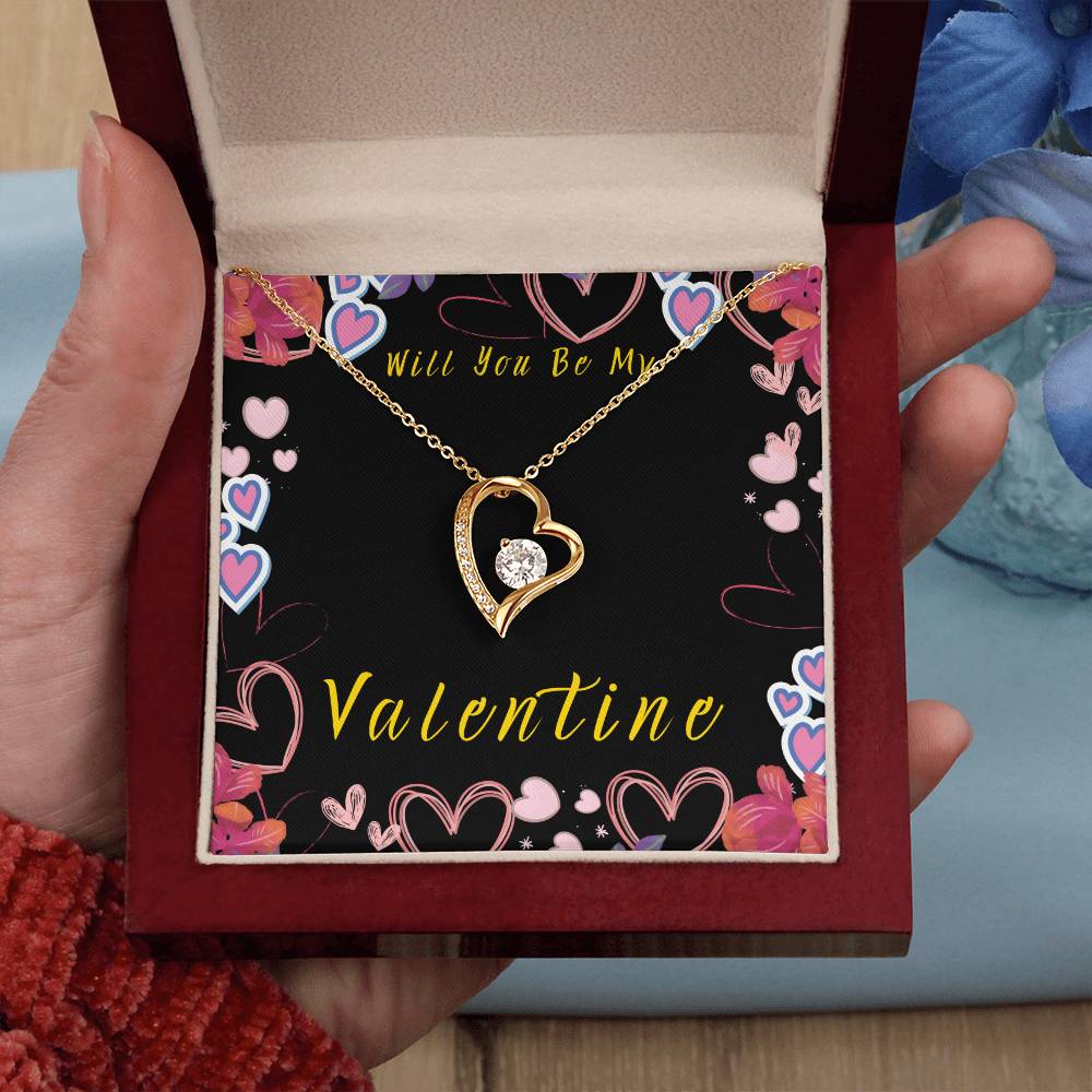 Will You Be My Valentine Forever Love Necklace