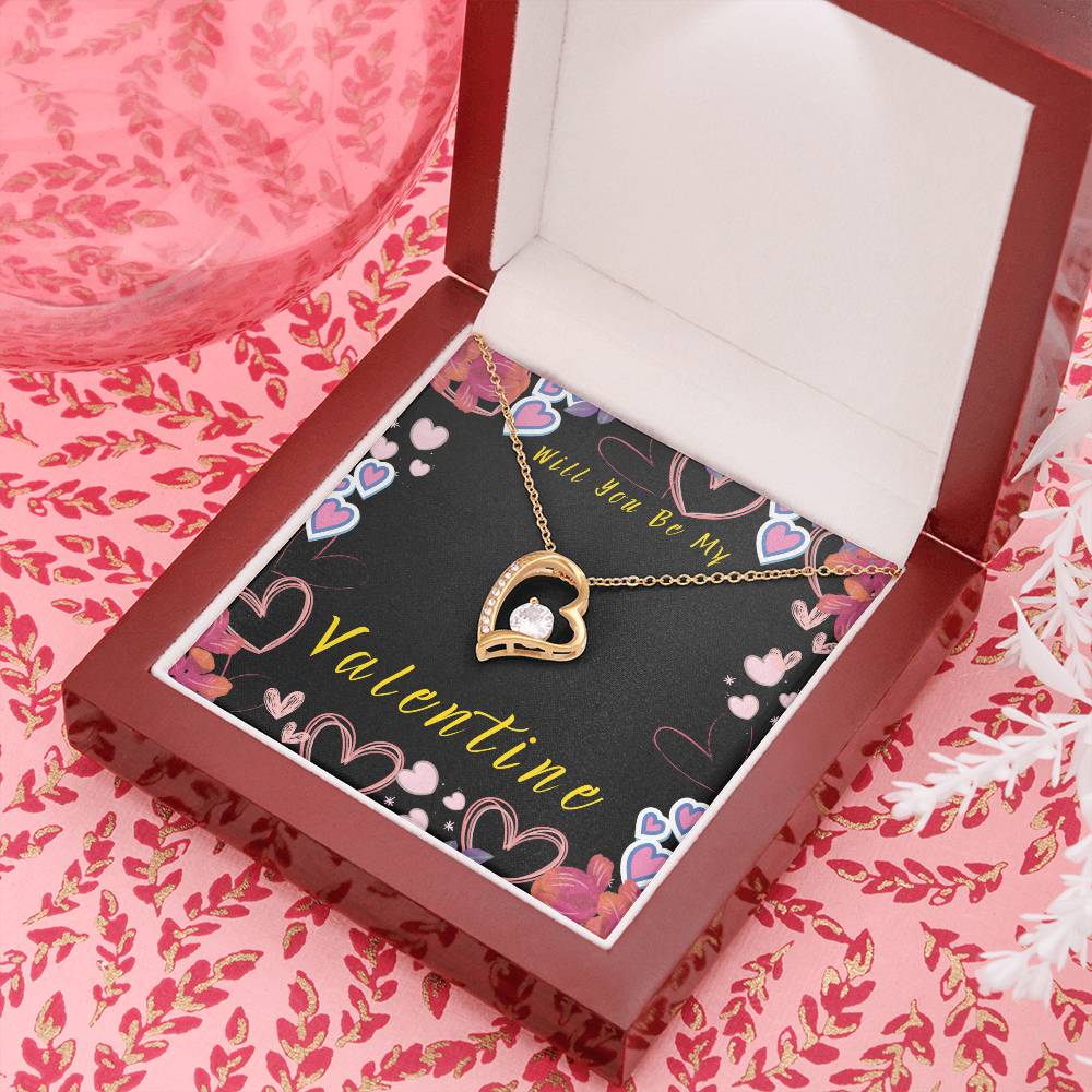 Will You Be My Valentine Forever Love Necklace