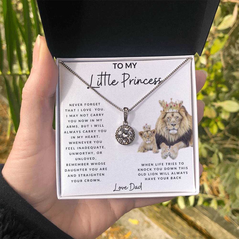 To My Little Princess Eternal Hope Necklace White Background