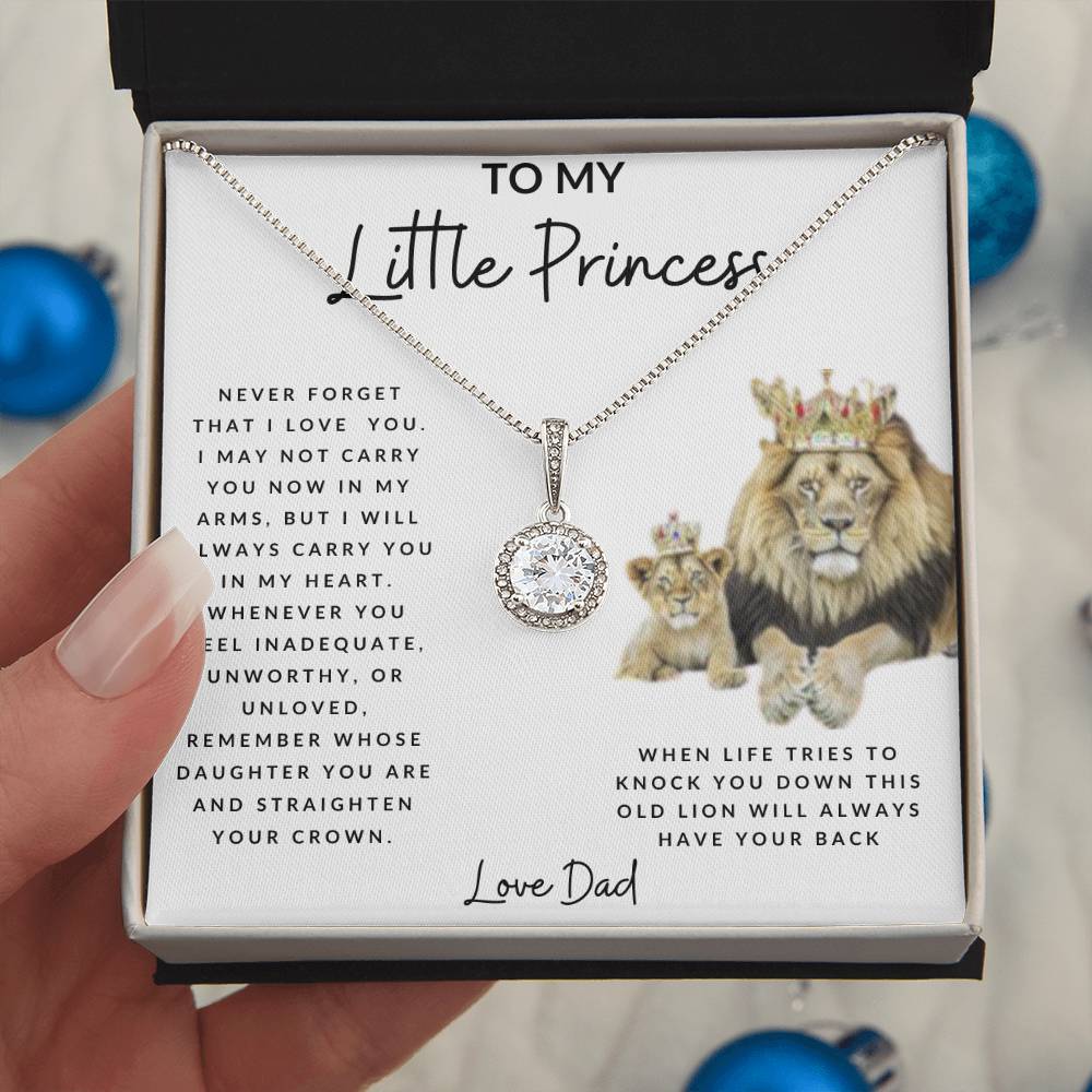 To My Little Princess Eternal Hope Necklace White Background