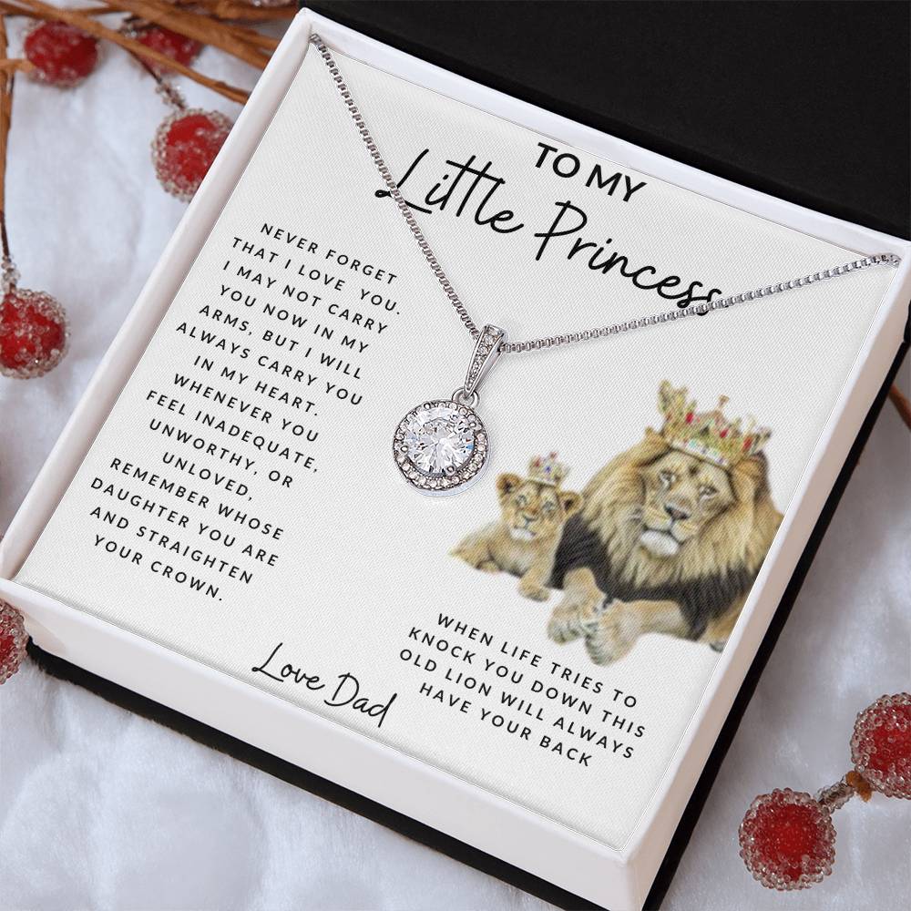 To My Little Princess Eternal Hope Necklace White Background