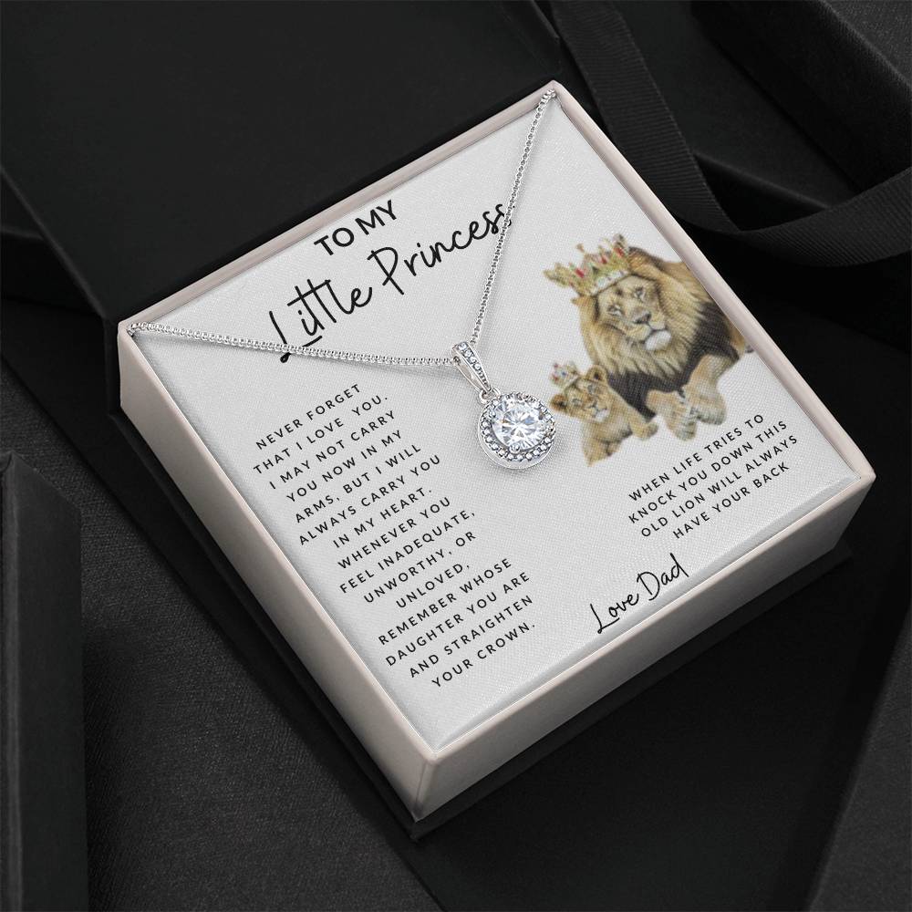 To My Little Princess Eternal Hope Necklace White Background