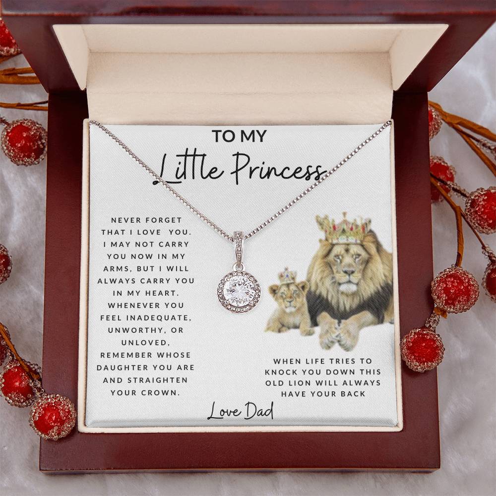 To My Little Princess Eternal Hope Necklace White Background