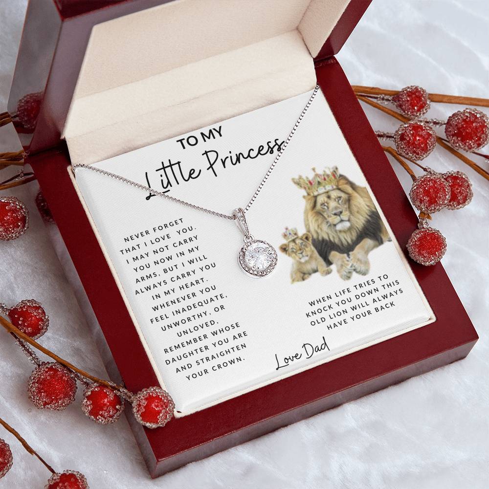 To My Little Princess Eternal Hope Necklace White Background