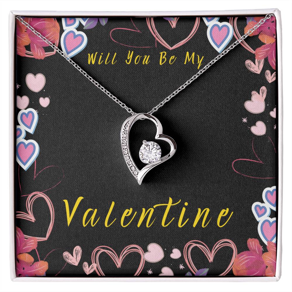 Will You Be My Valentine Forever Love Necklace