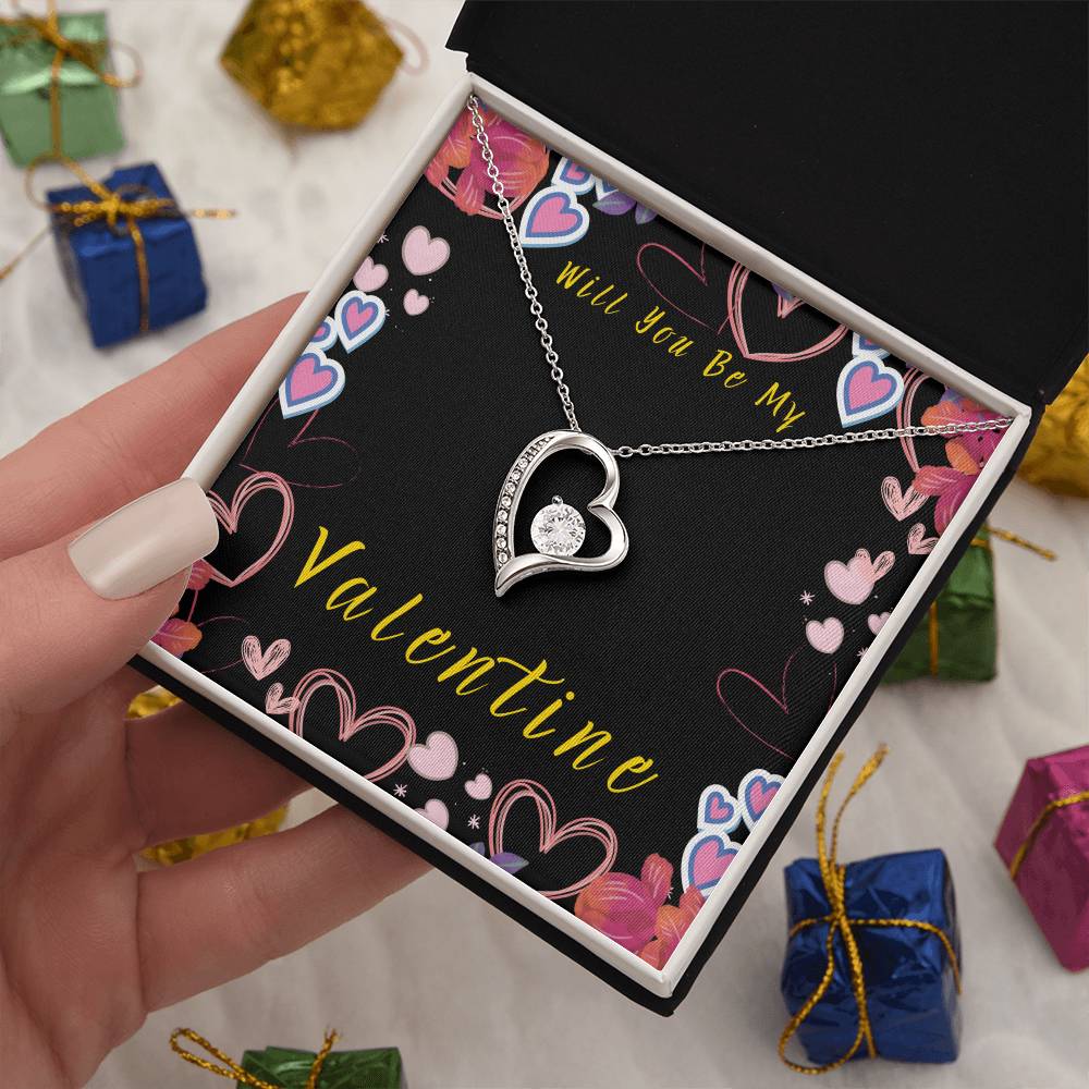 Will You Be My Valentine Forever Love Necklace