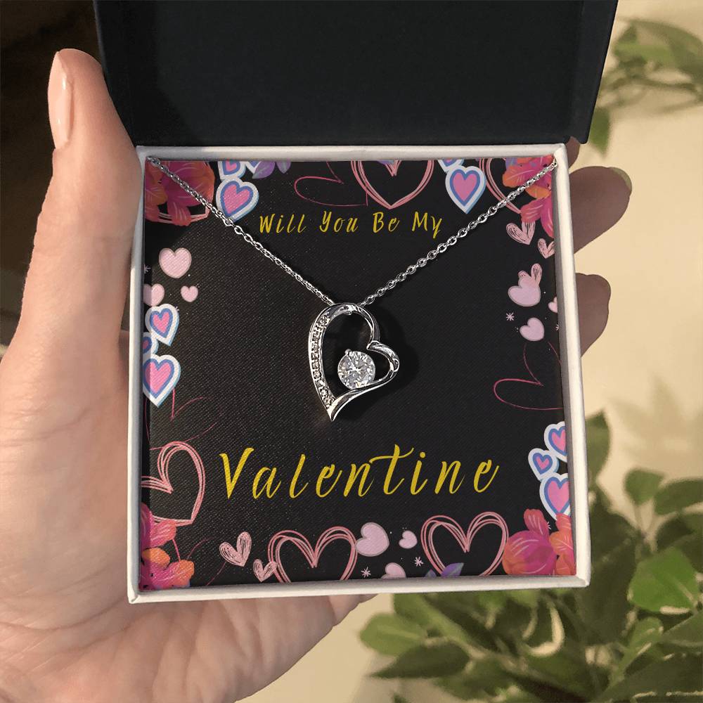 Will You Be My Valentine Forever Love Necklace