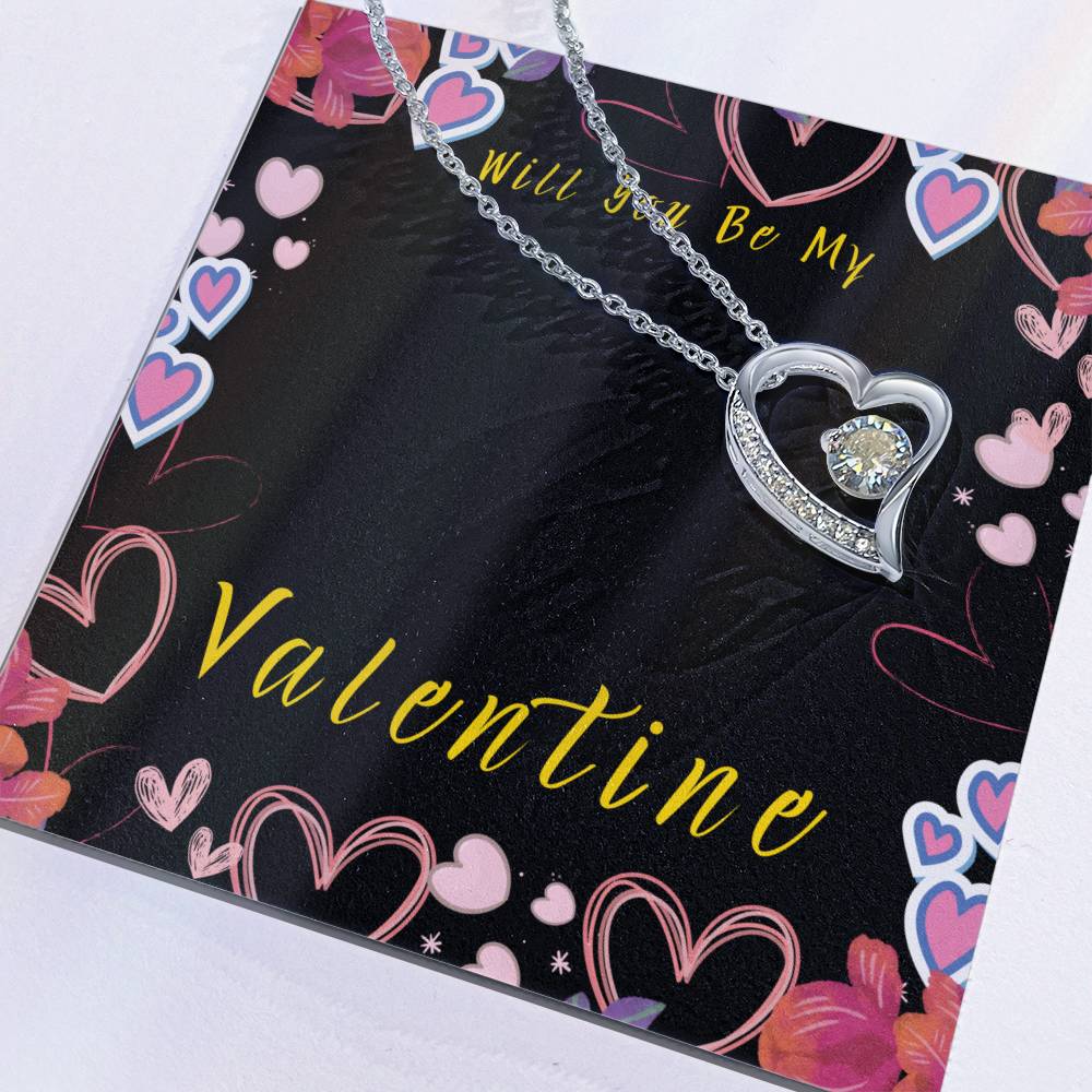 Will You Be My Valentine Forever Love Necklace