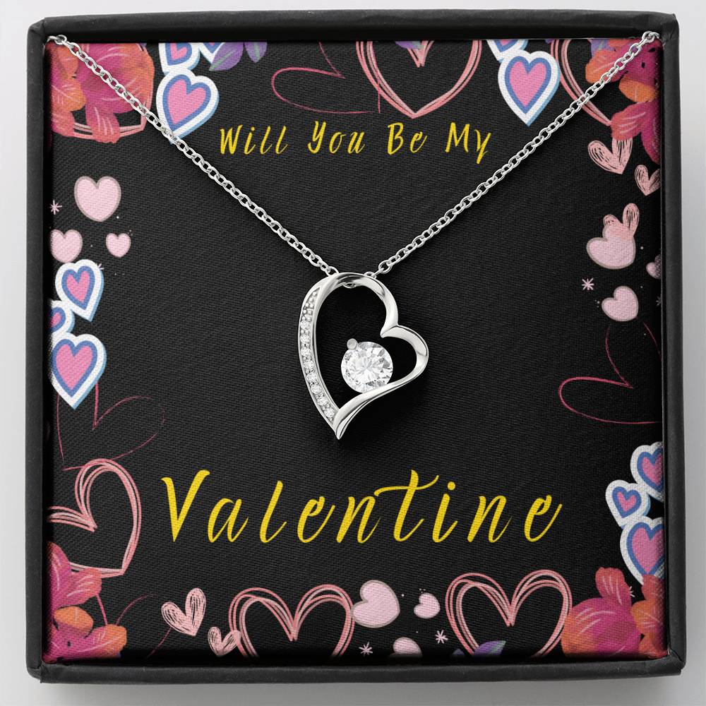 Will You Be My Valentine Forever Love Necklace