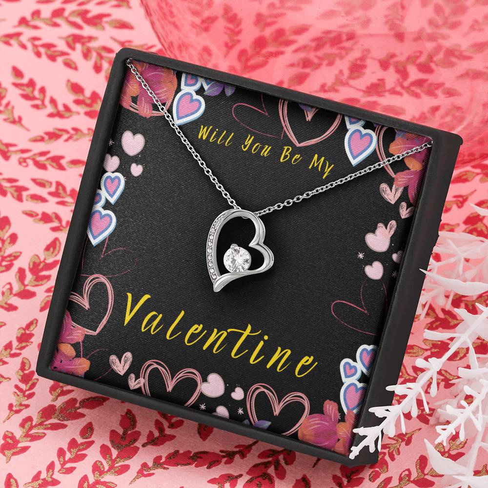 Will You Be My Valentine Forever Love Necklace