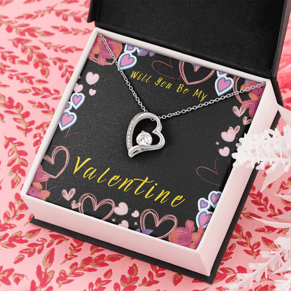 Will You Be My Valentine Forever Love Necklace