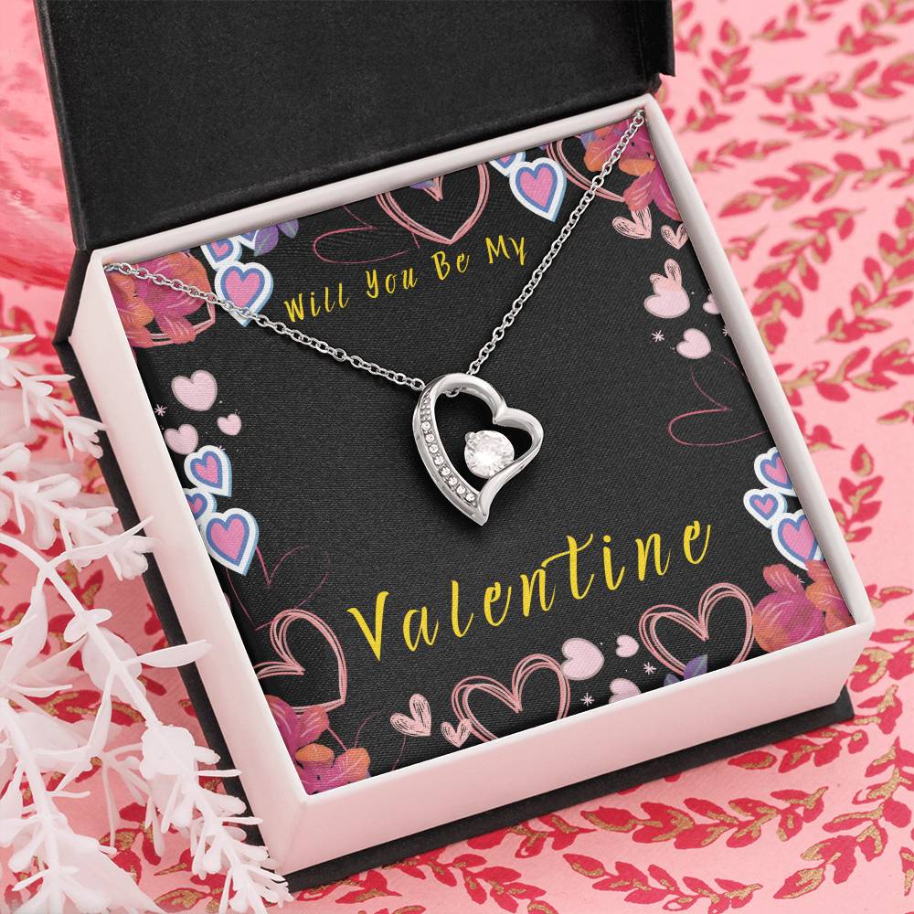 Will You Be My Valentine Forever Love Necklace