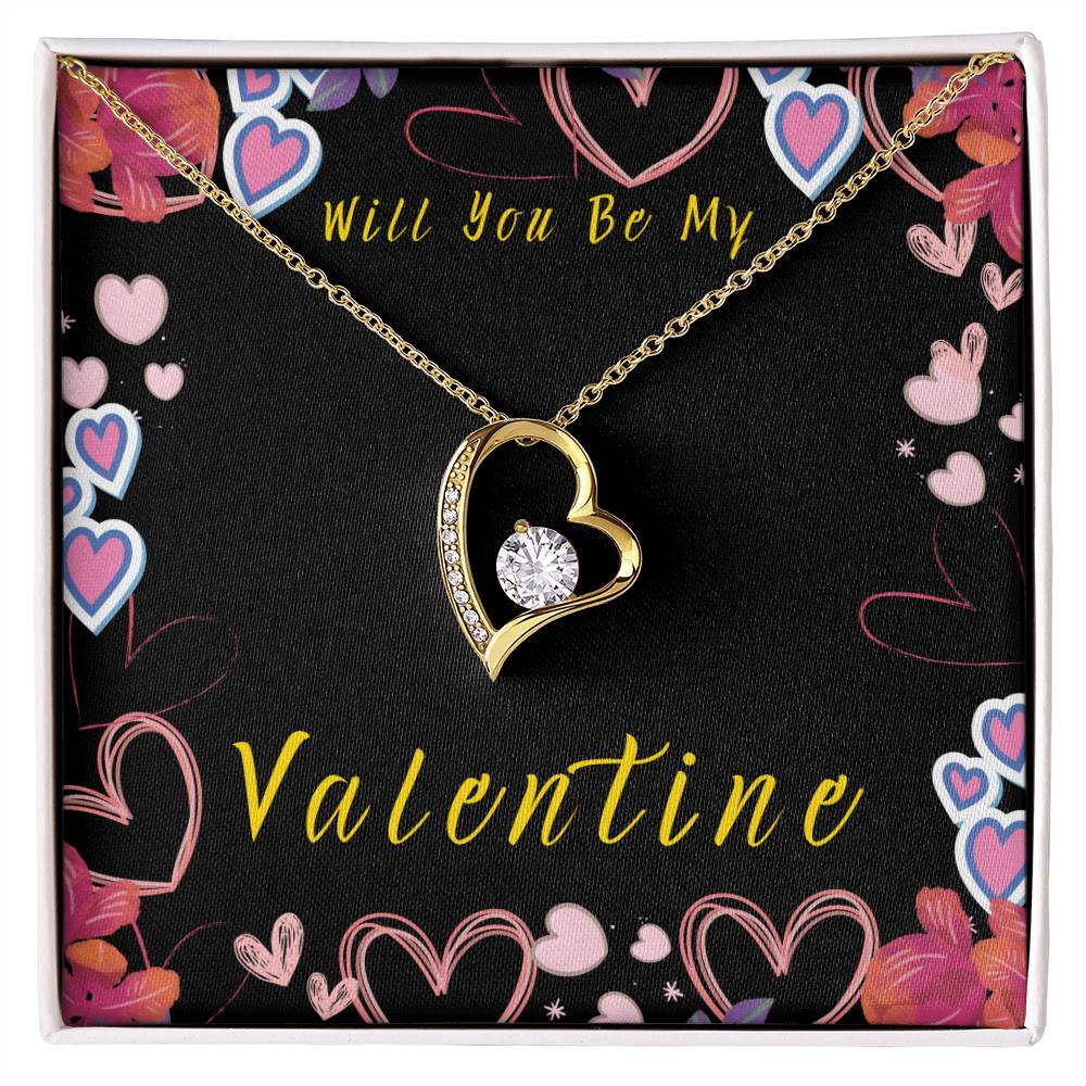 Will You Be My Valentine Forever Love Necklace