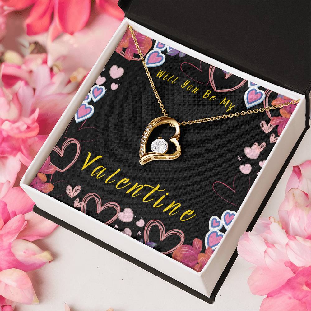 Will You Be My Valentine Forever Love Necklace