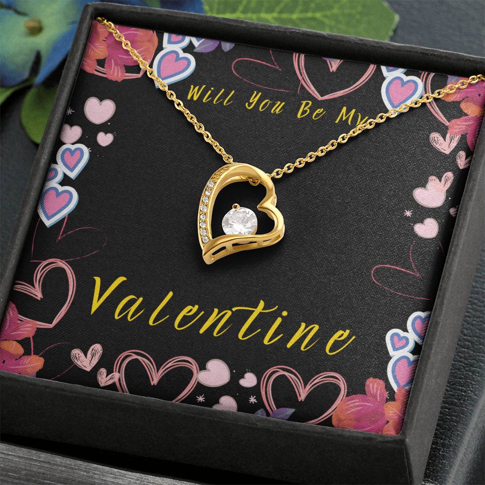 Will You Be My Valentine Forever Love Necklace