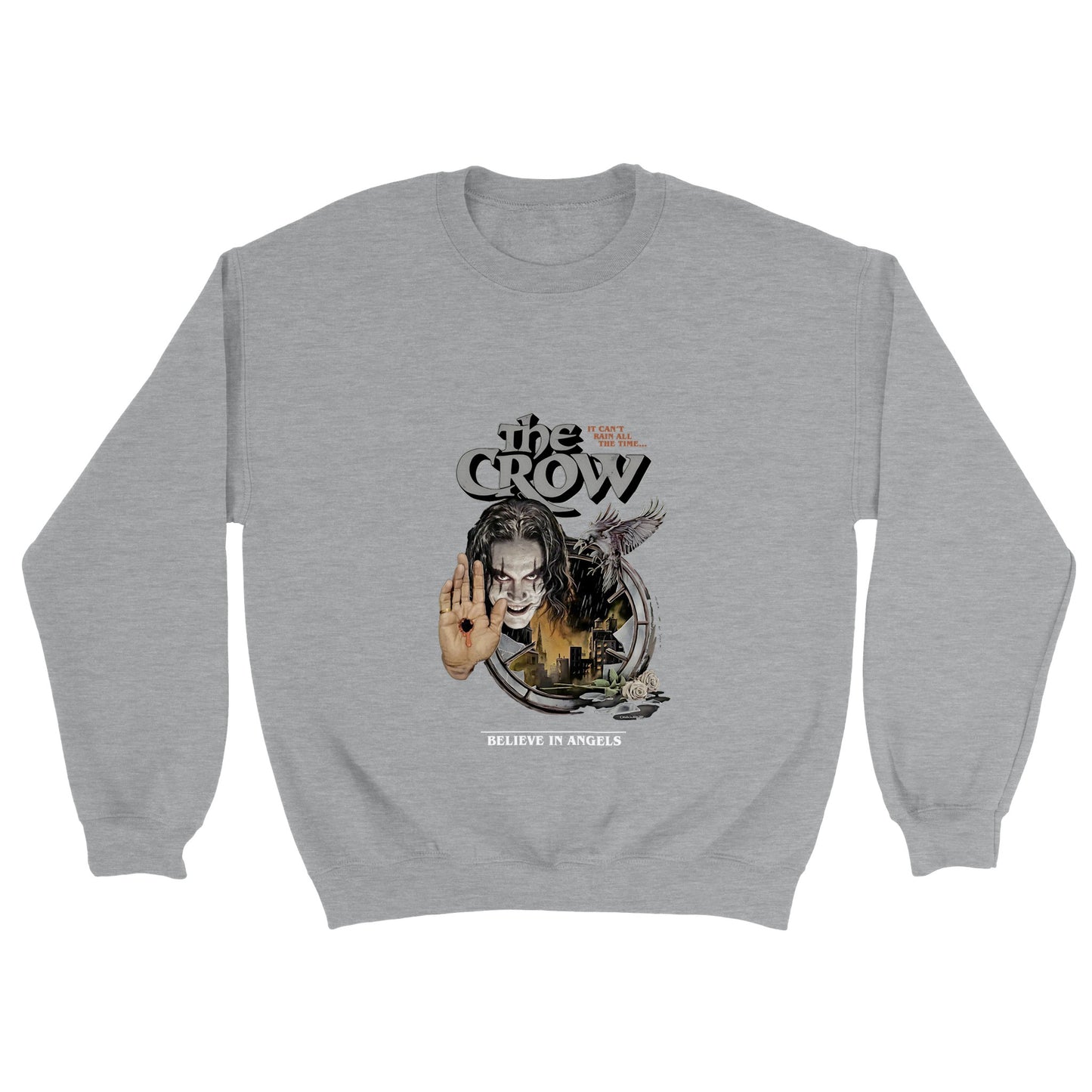 The Crow It Can't Rain Forever - Classic Unisex Crewneck Sweatshirt