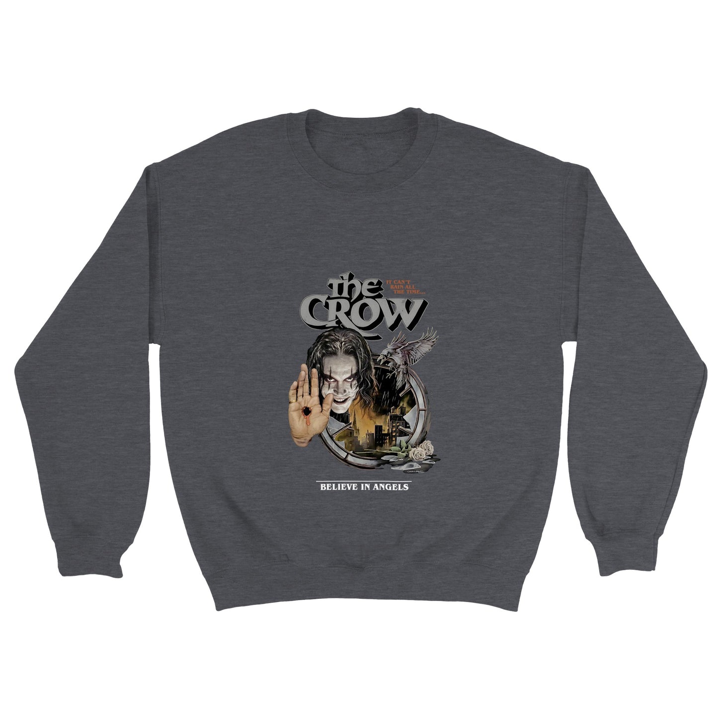 The Crow It Can't Rain Forever - Classic Unisex Crewneck Sweatshirt