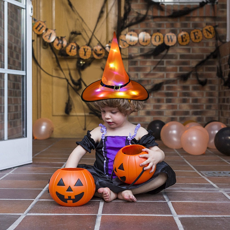 Halloween Witch Hat with LED Light | LIMIT: ONE PER TRANSACTION