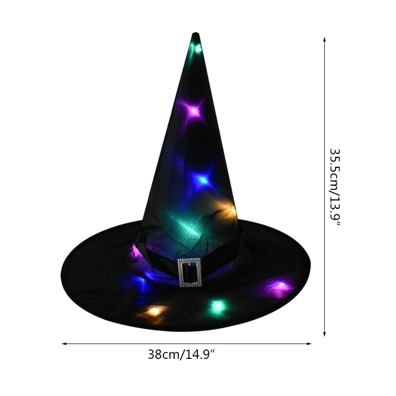 Halloween Witch Hat with LED Light | LIMIT: ONE PER TRANSACTION